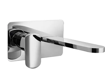 MIS 56321610 - Wall-mounted washbasin mixer with plate _ PALAZZANI