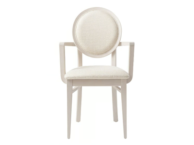 DAFNE 49HP.i2 - Medallion upholstered fabric chair with armrests _ Palma