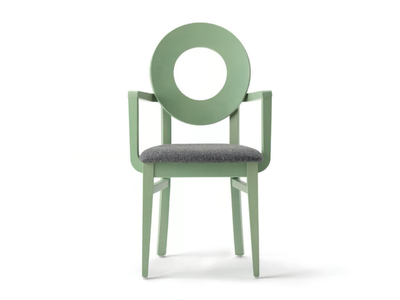 DEA 47UP.i2 - Beech chair with armrests _ Palma