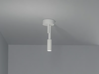 TUBINO - LED adjustable aluminium ceiling lamp _ PANZERI