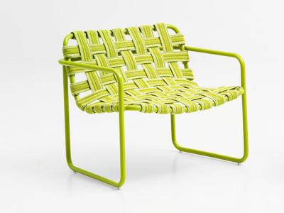 BALEARI - Powder coated aluminium garden armchair _ Paola Lenti
