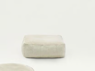 PLAY - Square fabric pouf with removable lining _ Paola Lenti