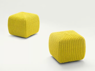 TIDE - Square garden pouf _ Paola Lenti