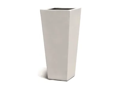 TRURO WHITE LITE - Garden vase in Fiber Clay _ PAOLELLI GARDEN