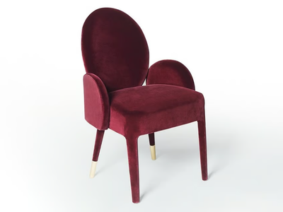 SOFIA - Velvet chair with armrests _ Paolo Castelli