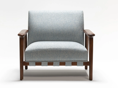 URIAH - Fabric armchair with armrests _ Papell Design
