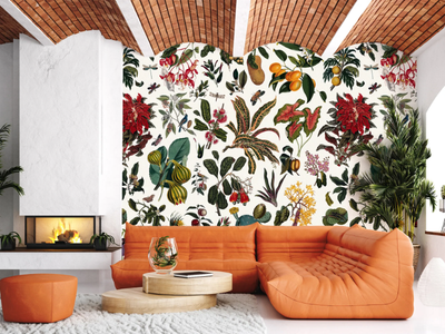 FLEURS D'ANTAN - Panoramic wallpaper _ PaperMint