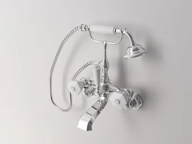 BIANCA - 2 hole wall-mounted bathtub tap with hand shower _ Park Avenue