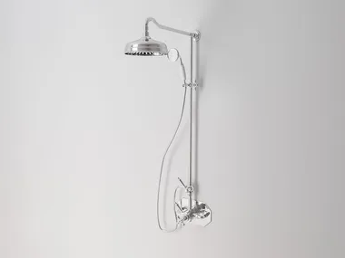 CARUSO - Wall-mounted thermostatic shower panel with overhead shower _ Park Avenue
