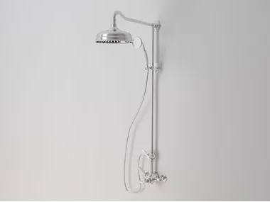 CROWE - Wall-mounted metal shower panel with hand shower _ Park Avenue