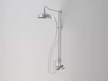 CROWE - Wall-mounted thermostatic metal shower panel with hand shower _ Park Avenue