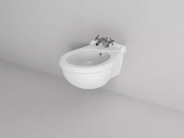CROWN - Wall-hung ceramic bidet with overflow _ Park Avenue