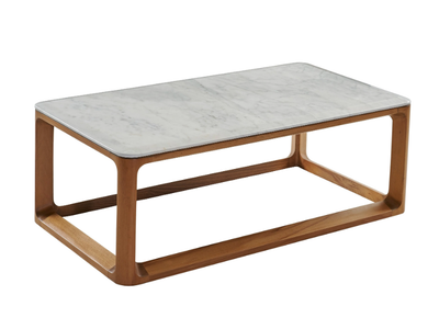 BONE - Rectangular wooden coffee table for living room _ PARLA