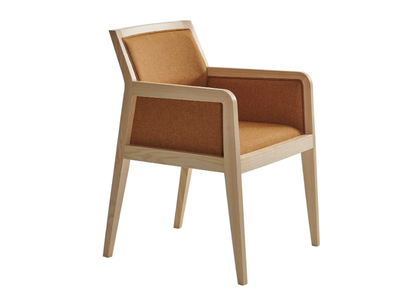 KYBELE WF - Upholstered fabric chair with armrests _ PARLA