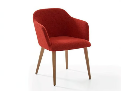 MOD - Upholstered chair with armrests _ PARLA
