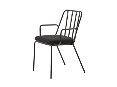 PALM A - Painted metal chair with armrests _ PARLA