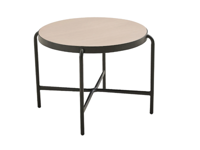 PALM V - Painted metal coffee table with veneer top _ PARLA