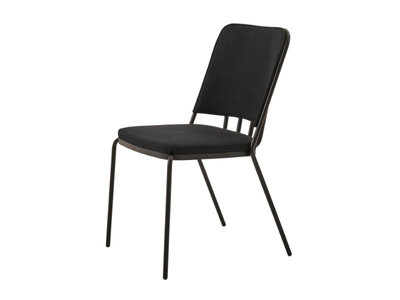 PALM X - Upholstered painted metal chair _ PARLA