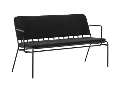PALM XA - Painted metal bench with back _ PARLA