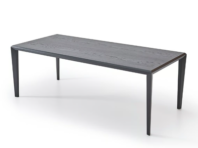 TRIA - Rectangular wood veneer table _ PARLA