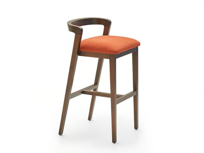 VENUS - Upholstered stool with footrest _ PARLA