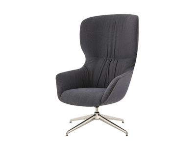 XAYLON S - Swivel fabric armchair with 4-spoke base _ PARLA