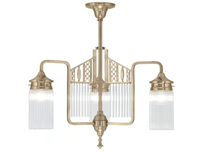 BERLIN 3 - Brass chandelier _ Patinas Lighting