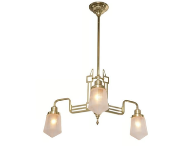 HOFFMANN 3 - Handmade brass chandelier _ Patinas Lighting