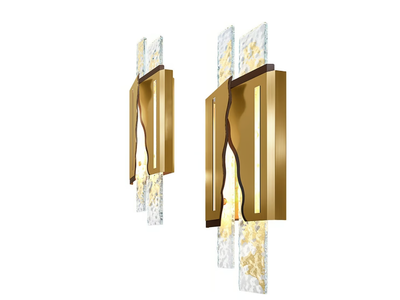 FLOW - Glass and steel wall lamp / ceiling lamp _ Patrizia Volpato