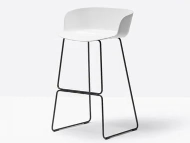 BABILA 2748 - Sled base high polypropylene stool _ Pedrali