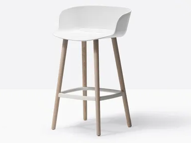 BABILA 2757 - High polypropylene stool with armrests _ Pedrali