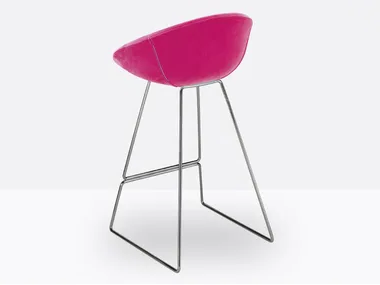 GLISS 916 - Upholstered stool _ Pedrali