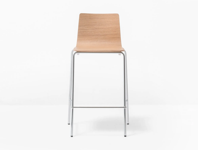 INGA 5616 - Wooden stool with footrest _ Pedrali