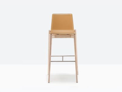 MALMÖ 256 - Ash stool with footrest _ Pedrali