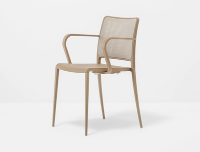 MYA 706/2 - Stackable aluminium chair with armrests _ Pedrali