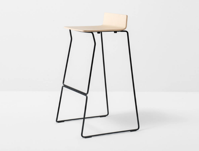 OSAKA METAL 5717 - Sled base barstool with footrest _ Pedrali