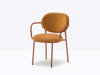 STIEL 2965 - Upholstered fabric chair with armrests _ Pedrali