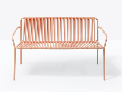TRIBECA 3666 - 2 seater steel and PVC sofa _ Pedrali
