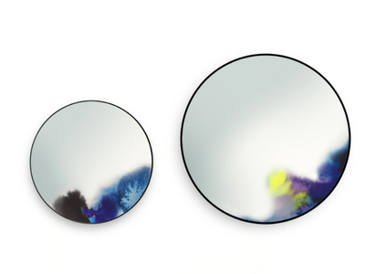FRANCIS - Round mirror with aluminium frame _ Petite Friture