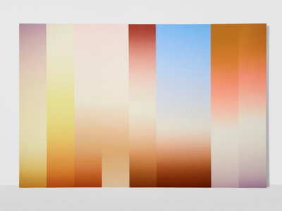 PANORAMA CAROLE BAIJINGS - Striped panoramic nonwoven wallpaper _ Petite Friture