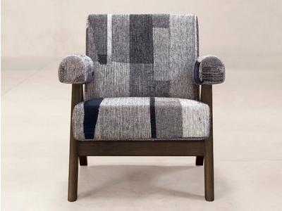 KESA INDIGO - Fabric armchair with armrests _ Phantom Hands