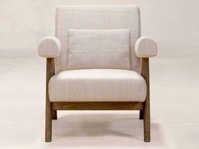 KESA SAND - Fabric armchair with armrests _ Phantom Hands