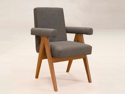 UPHOLSTERED OFFICE CHAIR - Fabric chair with armrests _ Phantom Hands