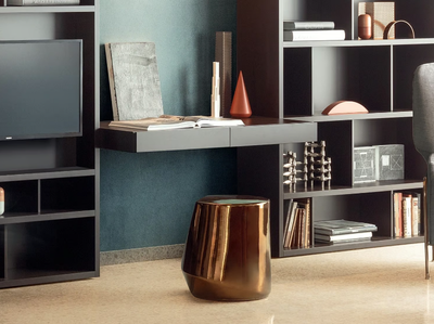 ALA - Wall mounted wooden secretary desk with drawers _ PIANCA