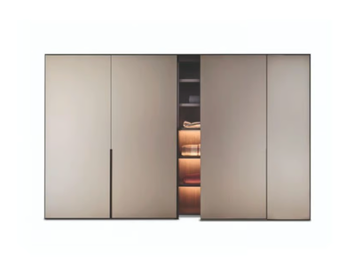 CORNICE - Lacquered wooden wardrobe _ PIANCA