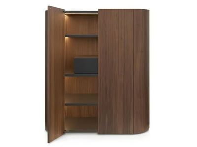 DEDALO - Wooden highboard with integrated lighting _ PIANCA