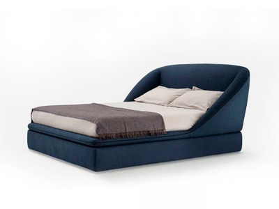 DOMENICA - Fabric double bed with upholstered headboard _ PIANCA