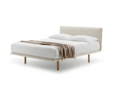 FILO UP - Fabric double bed with upholstered headboard _ PIANCA