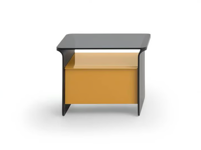 NOTA - Rectangular wooden bedside table with drawers _ PIANCA