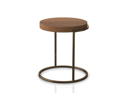 SERVOGIRO - Round wooden side table _ PIANCA